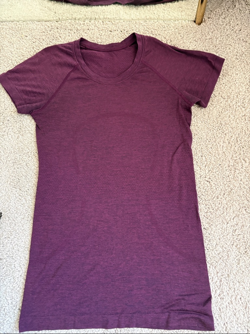 lululemon athletica Short-Sleeve Crew Tee in Plum Heather